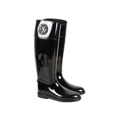 prada denim wellington boots